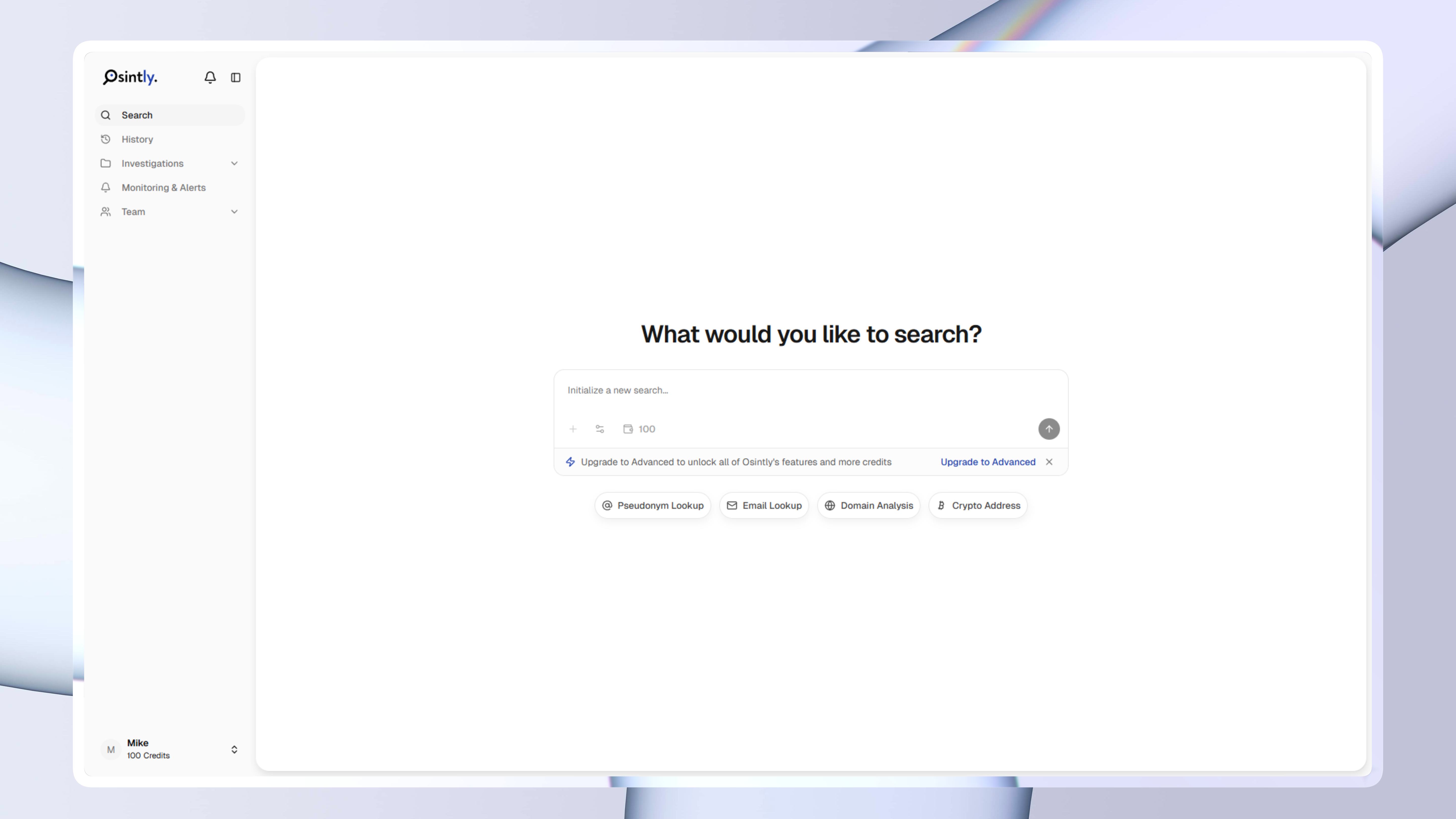 Search Interface