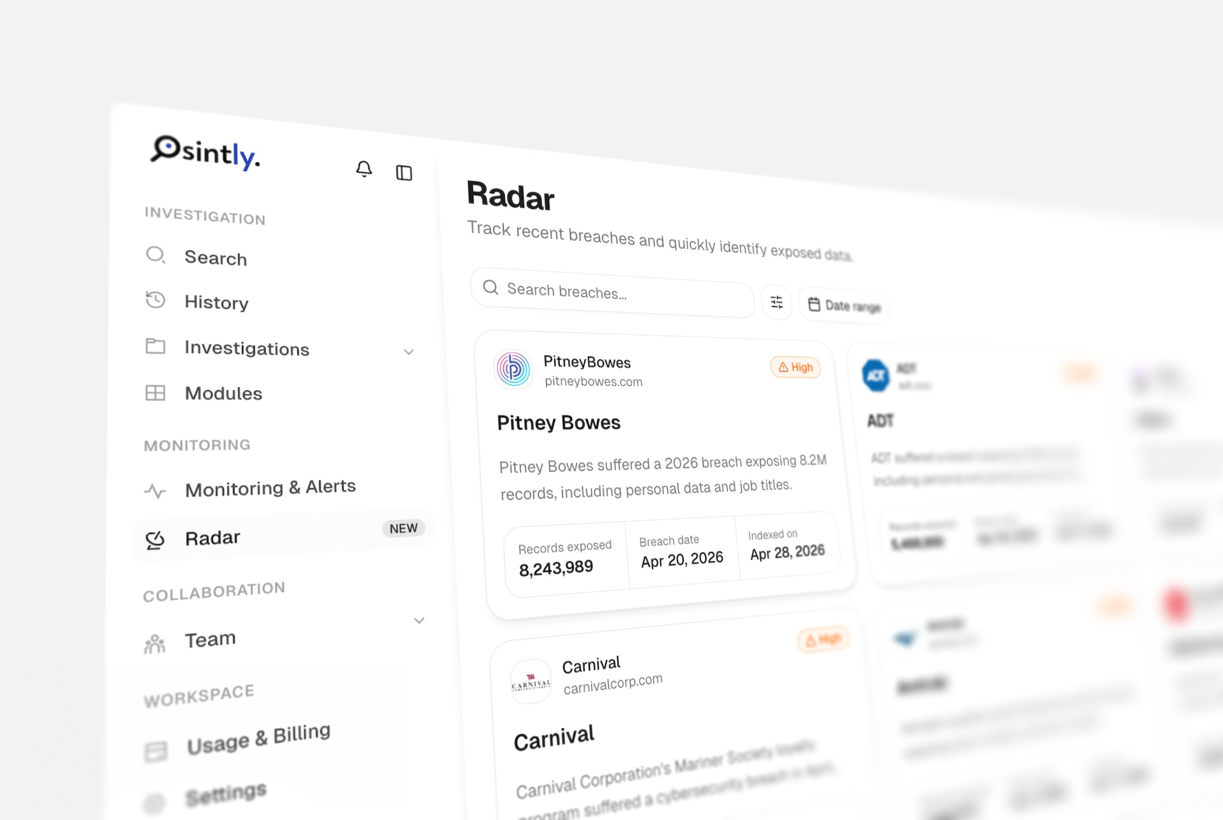 Radar by Osintly: The Best Way to Track Recent Breaches