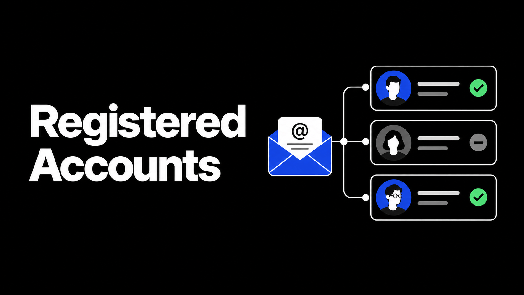 Registered Accounts, redesigned: see where an email is signed up